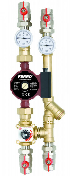 ZM32X40ZGPA - Grup pompare vana de amestec 3 cai D.1" si pompa GPA II 25-4-130