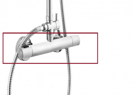 TRM7U - Baterie termostatata perete dus Trinity, crom fara accesorii
