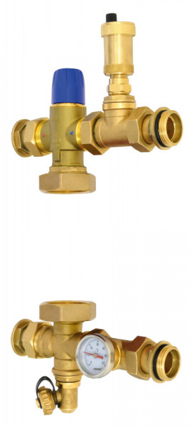 GM2F-WP - Grup de amestec combinat pt. colectori 1”cu vana 3 cai termostatata fara pompa