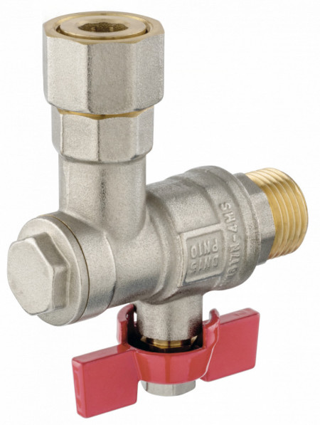 KFMF1SGK - Robinet trecere coltar cu semiolandez si filtru PN10, 1/2" FI-FI