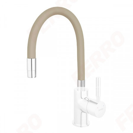 W100P-B - Pipa Elastica Baterie Spalator Elastico, Bej