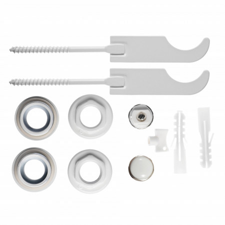ZGG2B - Set reductii 1x1/2" dop, aerisitor manual 1/2" si 2 console pt. radiatoare de aluminiu