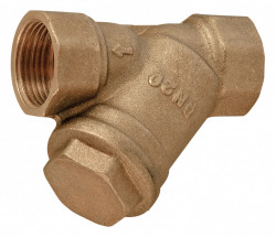 F05 - Filtru Y din alama 1 1/2" FI-FI impuritati - Img 1