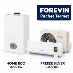 Pachet Termet HOME ECO 25/30 kW combi + aer condiționat FREEZE SILVER 9.000 BTU