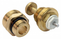 RKPT-SET39 - Set: Ventil inchidere cap termostatat M30X1,5 + Niplu 1/2"x3/4" (profil C7)