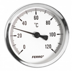 T40120A - Termometru D.40 mm 1/4", axial, 0-120°C
