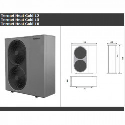 TPP9902000000/PL - Pompa de caldura Termet HEAT GOLD 15 DC - Img 2