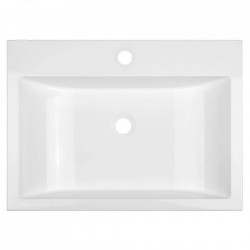 VGA1610T - Lavoar granit cu preaplin 600x440x122 mm, alb - Img 2