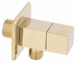 Z294-G - Robinet coltar cu cartus ceramic 1/2"x1/2" Quadro, auriu - Img 1