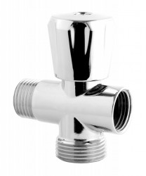CF3019A - Robinet coltar 3 cai 1/2"x3/4"x1/2", crom - Img 1