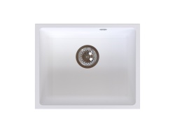 DRGS1-U/38/46WH - Chiuvetă granit, montaj sub blat, o cuvă, 38 × 46 cm