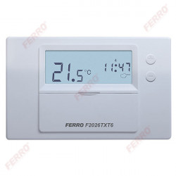 F2026TXT6 - Termostat Electronic De Ambianta Programabil F2026Tx Fara Fir