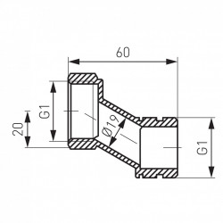 MR-SET - Set 2 buc. excentric 1" pt. racordare grup amestec distribuitor - Img 2