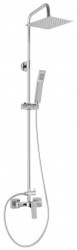NP81-BVI7UVL - Set 2 in 1 Vitto VerdeLine: baterie perete dus BVI7UVL si set complet dus, crom - Img 1