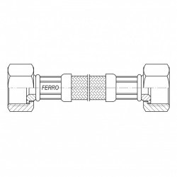 PWS96 - Racord flexibil apa 3/8"x3/8" FI-FI 80cm - Img 2
