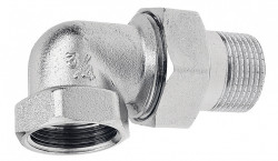 SGCC2 - Cot olandez din alama cromata 1/2" FI-FE etansare conica - Img 1