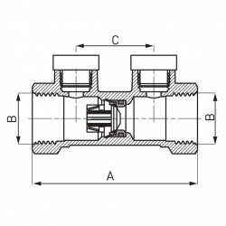 ZZA05 - Clapeta antiretur 1 1/2" FI-FI racorduri masurare parametrii - Img 2