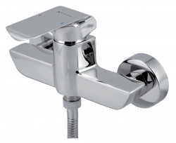 35060/1,0 - Baterie Perete Dus Kvadro, Crom Fara Accesorii