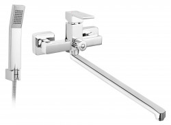 BZI55A - Zicco - baterie perete cada/dus pipa mobila si set dus inclus - Img 1