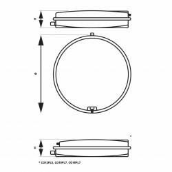 CO6PL7 - Vas expansiune suspendat plat radial , 6 lt., 3 bari instalatii de incalzire - Img 2