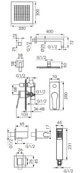FD1-SPA-7PSET-11 - SEPPIA, Sistem dus 6 in 1