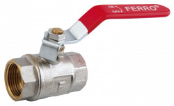 KP2 - Robinet trecere din alama pt. apa PN25, 3/4" FI-FI sfera si maneta