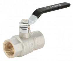 KPH2 - Robinet trecere din alama pt. apa PN40, 3/4" FI-FI sfera si maneta - Img 1