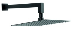 NPT14BL - Cap de duş fix pătrat 250X250 mm cu braț din perete