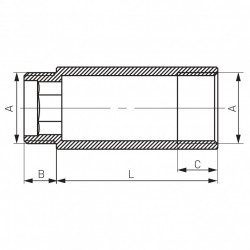 P10C - Prelungitor alama cromata 1/2"x10 mm FI-FE - Img 2