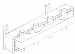 RSI06 - Distribuitor otel izolat 6 circuite D. 1 1/2", Q= 3m³/h - Img 2