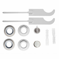 ZGG2BA - Set reductii 1x1/2" dop, aerisitor higroscopic 1/2" si 2 console pt. radiatoare de aluminiu - Img 1