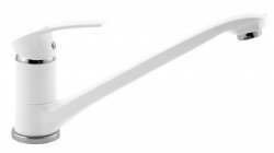 57091,1 - Metalia 57 White/Chrome - baterie stativa lavoar pipa lunga, mobila - Img 1