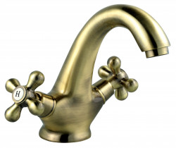 BAI2BR - Baterie stativa lavoar Antica, bronz fara ventil