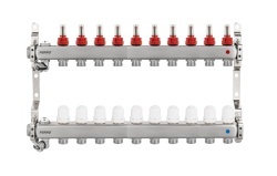 FC-RZPU010SR - Distribuitor-colector 1" inox,tip RZPU,10 circuite/căi