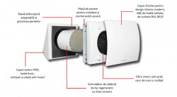 HR100 - Recuperator Caldura Axial In Perete Quantum Hr Fi100 - Img 4