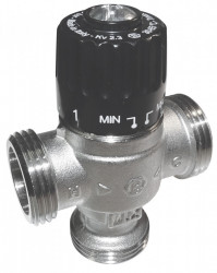 MT20S - Vana de amestec termostatica 3/4" 3 3 cai, 0-65 °C, Kv=2,3 m3/h