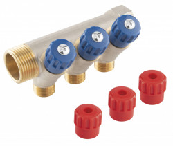 RDW250300 - Distribuitor sanitar modular 1"x1/2", 3 circuite