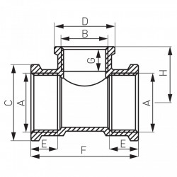 T10Z - Teu redus alama 1"x3/4"x1" - Img 2