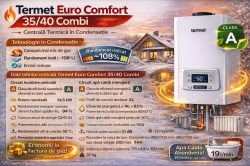 WKD54910000/EU2T - 35/40 kW - Centrala termica in condensare Termet si preparare ACM, Euro Confort, Combi + kit de evacuare - Img 2