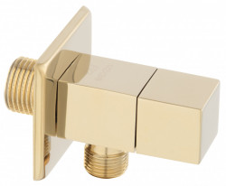 Z293-G - Robinet coltar cu cartus ceramic 1/2"x3/8" Quadro, auriu - Img 1