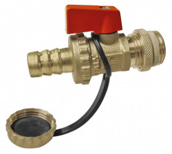 ZSU1S - Robinet "mini" de golire din alama sfera 1/2" FE, 150°C pt. instalatii solare