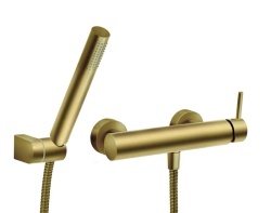 BCK77BG - Baterie Perete Dus Ciriculus, Auriu Periat Cu Accesorii