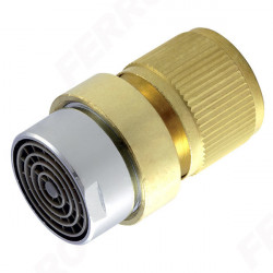 DY8110CN - Conector Din Alama Pt. Furtun Gradina 1/2" Regulator Debit