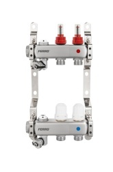 FC-RZPU02SR - Distribuitor-colector 1" inox,tip RZPU,2 circuite/căi