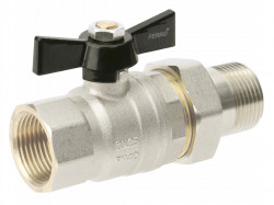 KSH2 - Robinet trecere olandez din alama PN40, 3/4" FI-FE sfera si fluture - Img 1