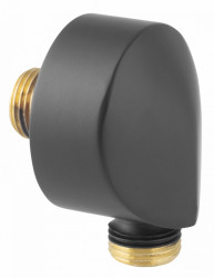 PKN11BL - Racord Dus 1/2`` Universal Pt Baterie Ingropata Rotund Negru - Img 1