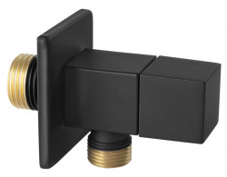 Z294-BL - Robinet coltar cartus ceramic 1/2"x1/2" Quadro, negru
