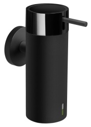 ASM34BL - Distribuitor Sapun Lichid Smile, Negru Mat/Sticla Mata