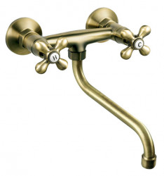 BAI5BR - Baterie perete lavoar/spalator Antica, bronz