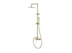 FD1-CLB-13U-57 - Coloana duș cu baterie cadă/duș COLIBRI, Auriu Periat